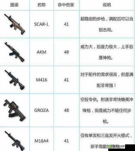 绝地求生全军出击，武器伤害大揭秘，哪把枪才是你的战场神器？